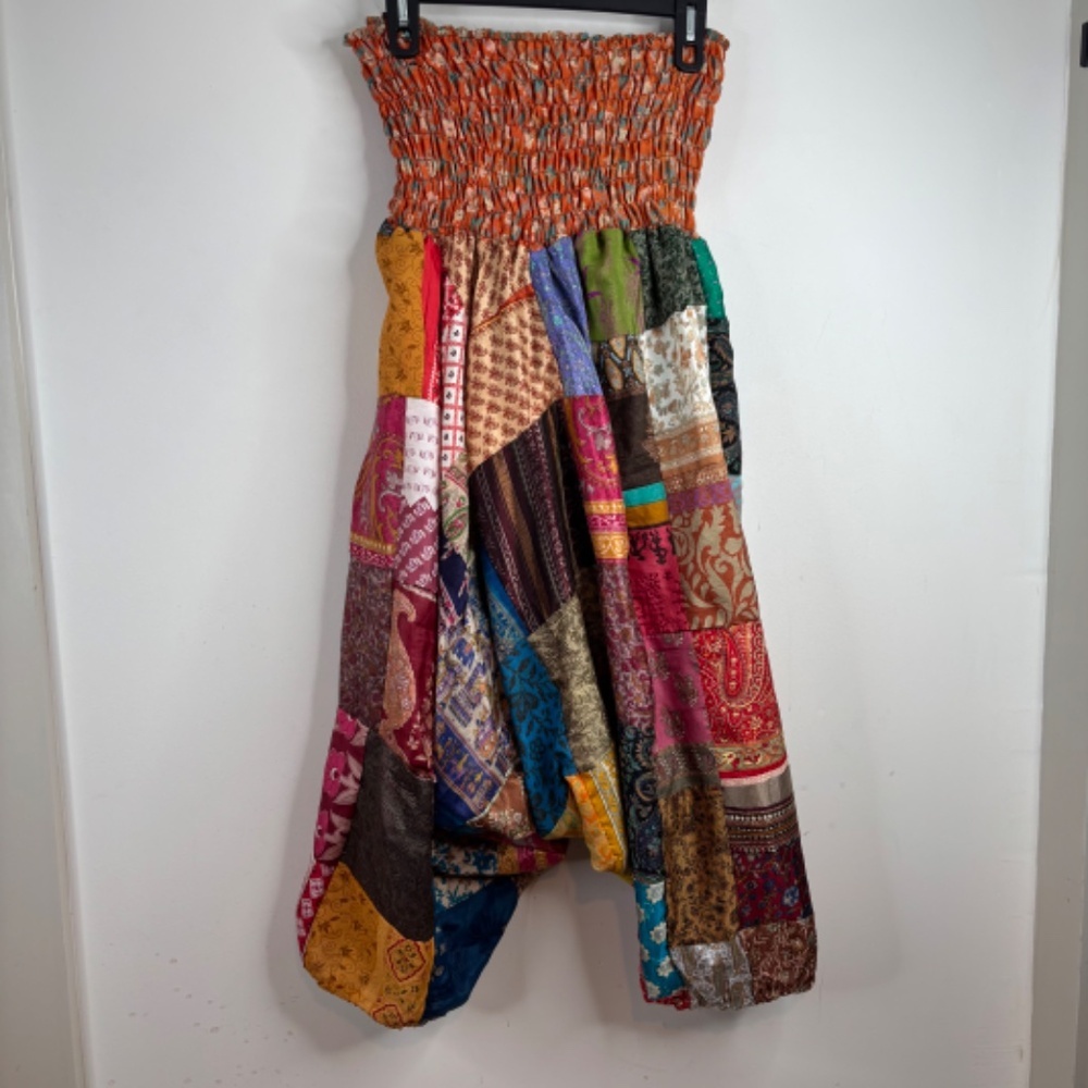 Multicolor Patchwork Harem Pants/Jumpsuit - image 3